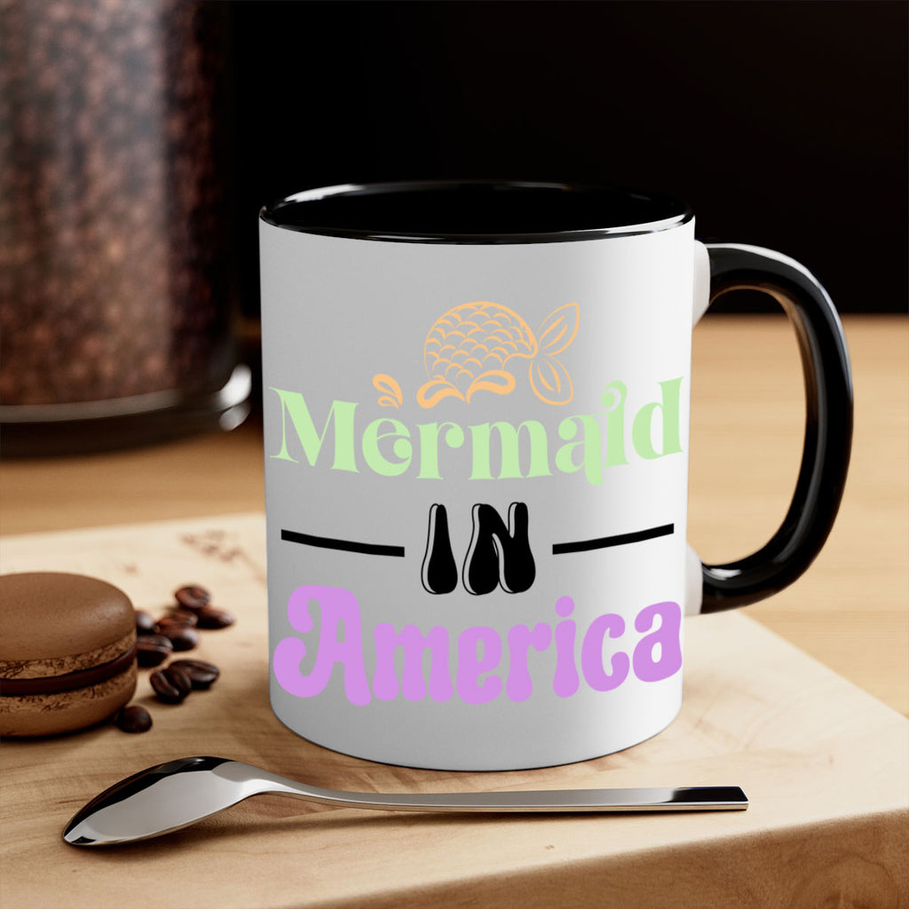 Mermaid In America 420#- mermaid-Mug / Coffee Cup