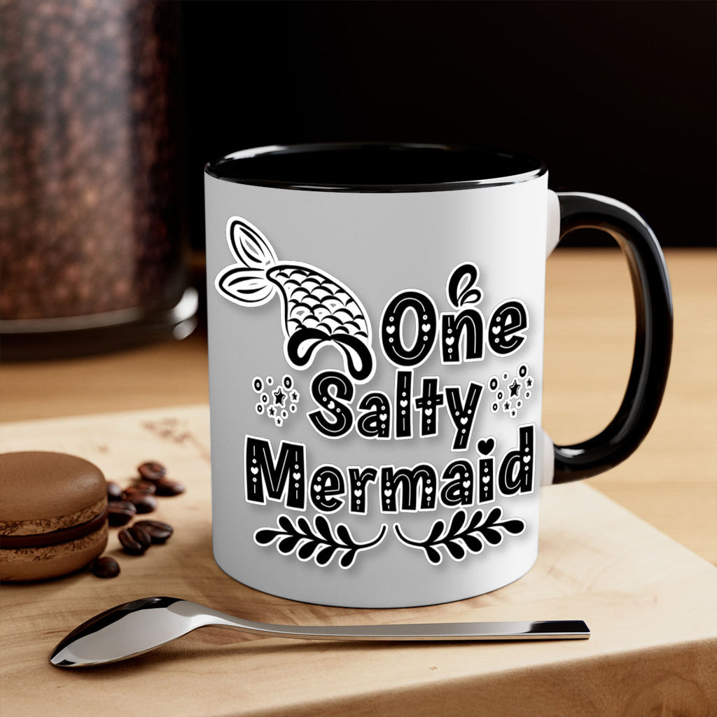 One Salty Mermaid 528#- mermaid-Mug / Coffee Cup
