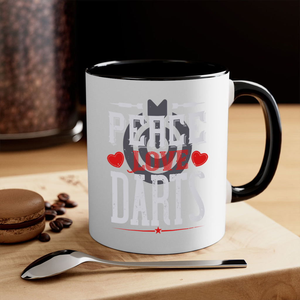 Peace Love Darts 1875#- darts-Mug / Coffee Cup