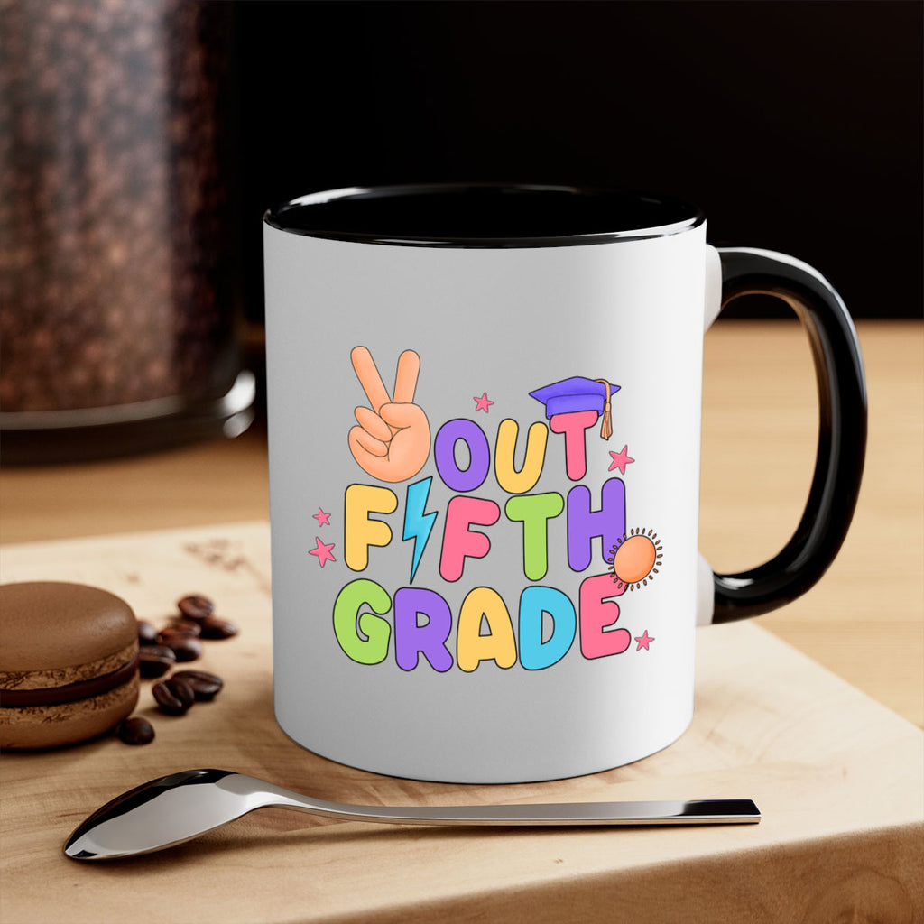 Peace Out 5th Grade Peace 20#- 5th grade-Mug / Coffee Cup