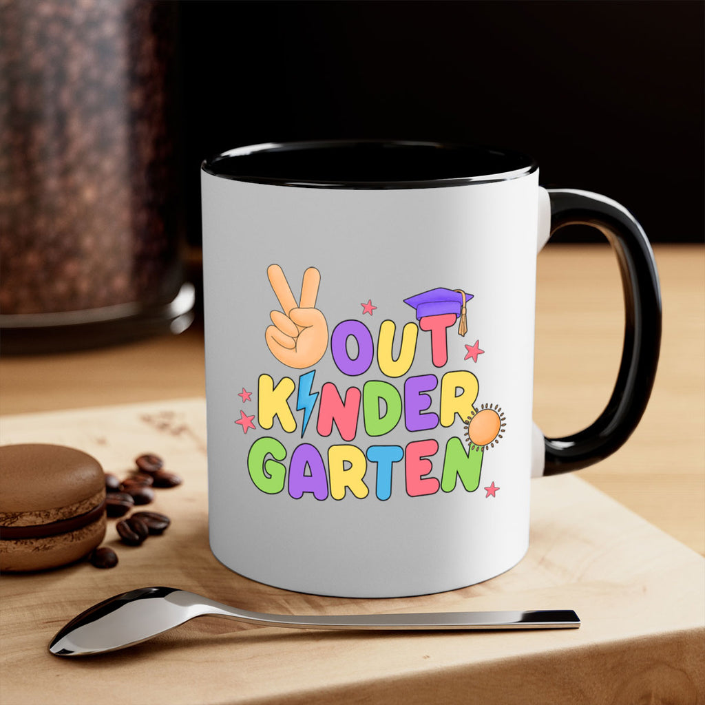 Peace Out Kindergarten Peace Hand 14#- Kindergarten-Mug / Coffee Cup