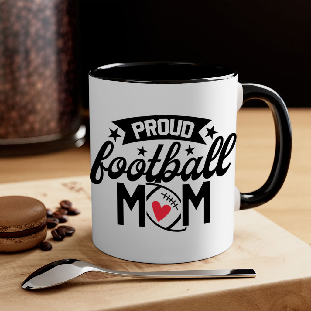 Proud football mom 563#- football-Mug / Coffee Cup