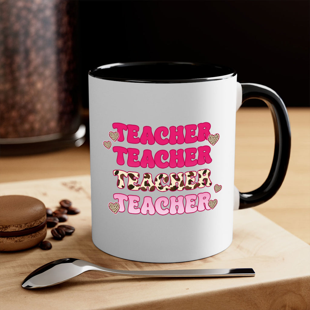 Retro Teacher Valentine 10#- teacher-Mug / Coffee Cup