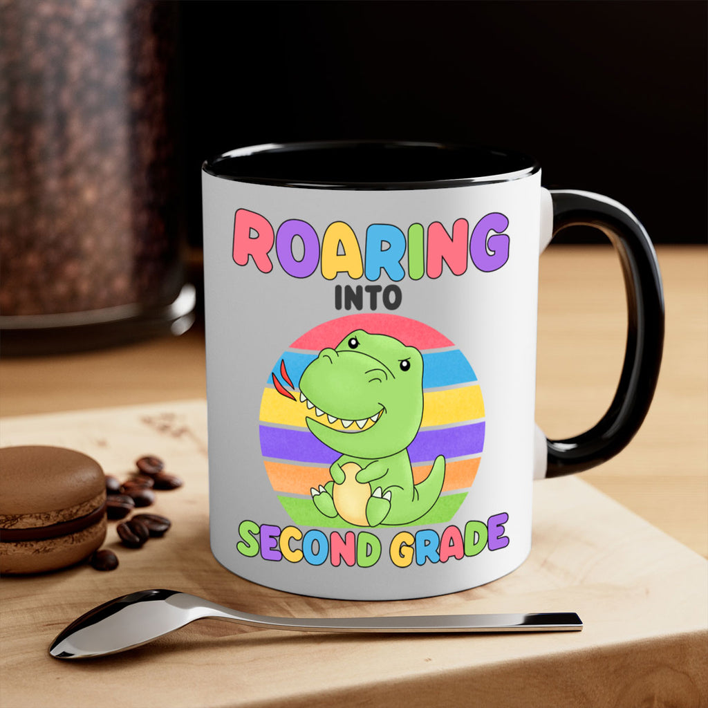 Roaring to 2nd Grade Trex 23#- second grade-Mug / Coffee Cup