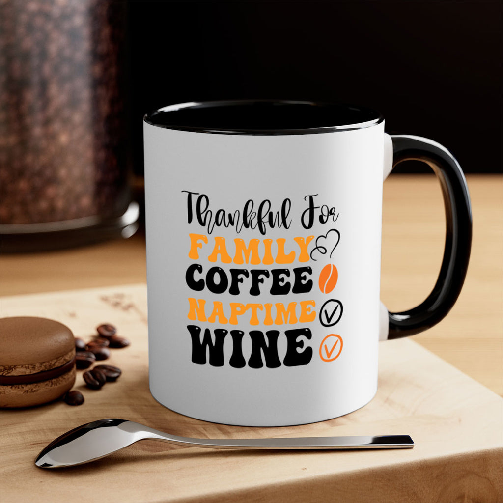 Thankful for family coffee naptime wine 600#- fall-Mug / Coffee Cup