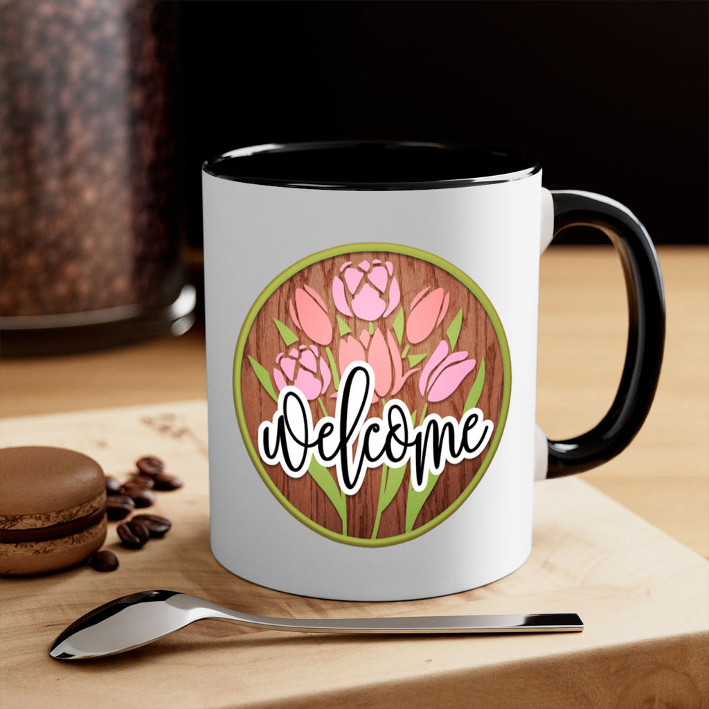 Welcome flowers bouquet Mockup570#- spring-Mug / Coffee Cup