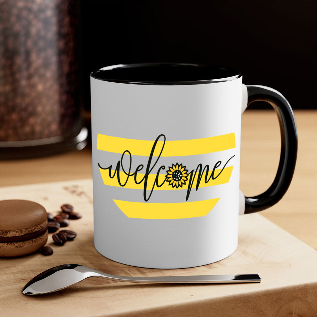 Welcome with sunflower592#- spring-Mug / Coffee Cup