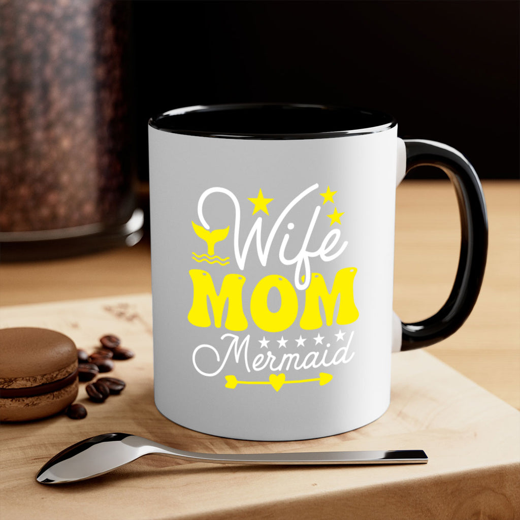 Wife Mom Mermaid 669#- mermaid-Mug / Coffee Cup
