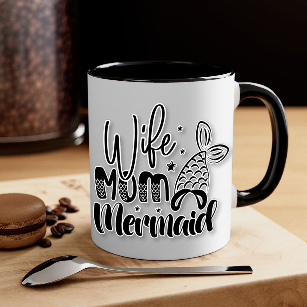 Wife Mom Mermaid 675#- mermaid-Mug / Coffee Cup