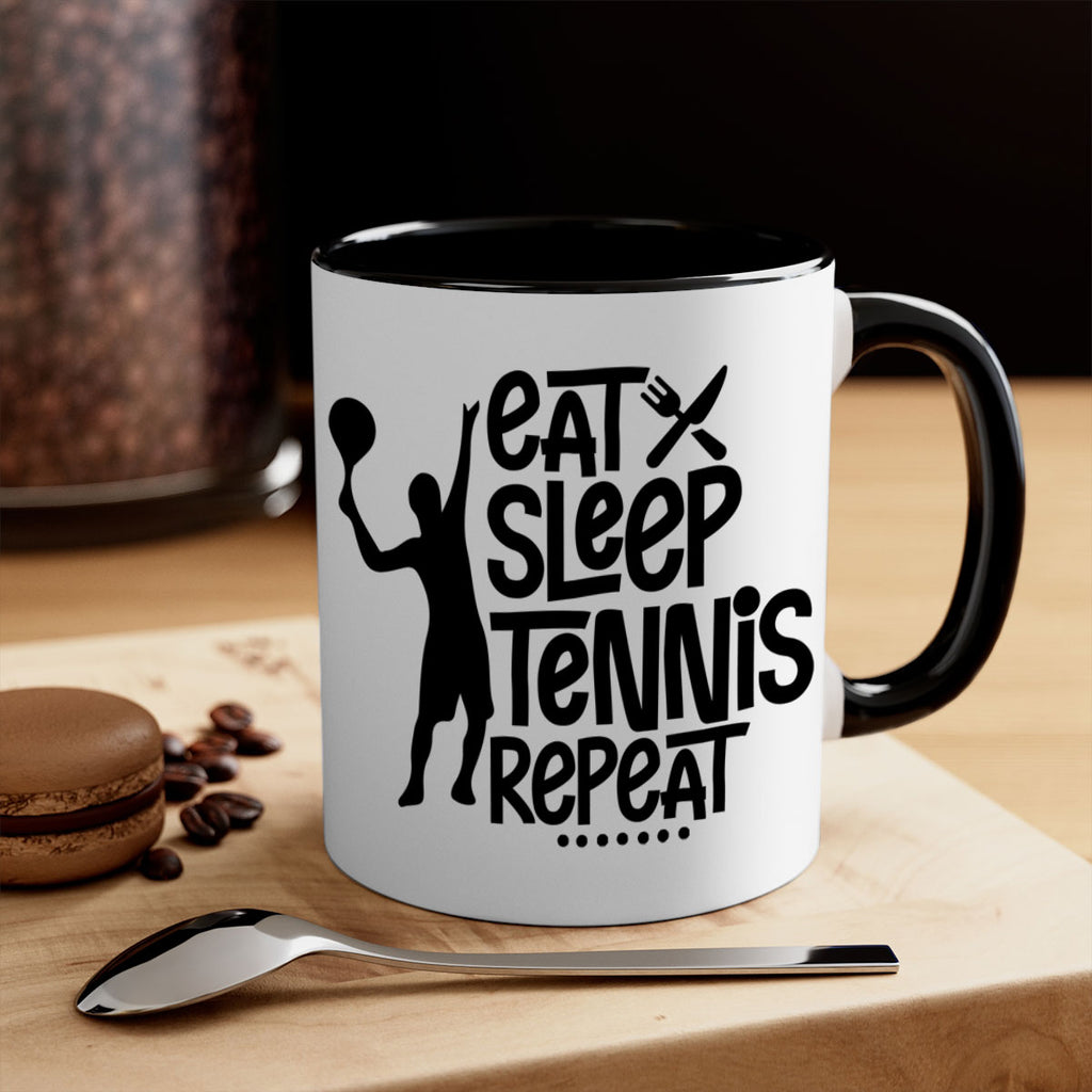 eat sleep Tennis repeat 1308#- tennis-Mug / Coffee Cup