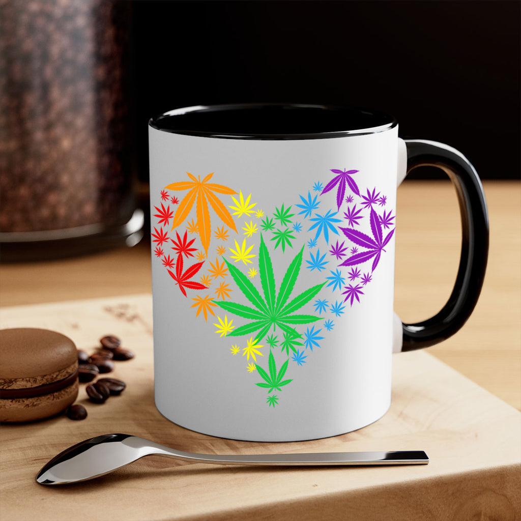 marijuana heart 200#- marijuana-Mug / Coffee Cup