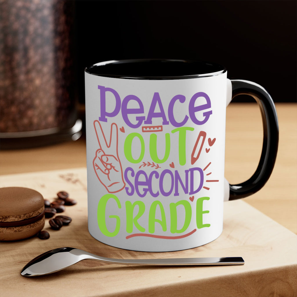 peace out 2nd grade 1#- second grade-Mug / Coffee Cup