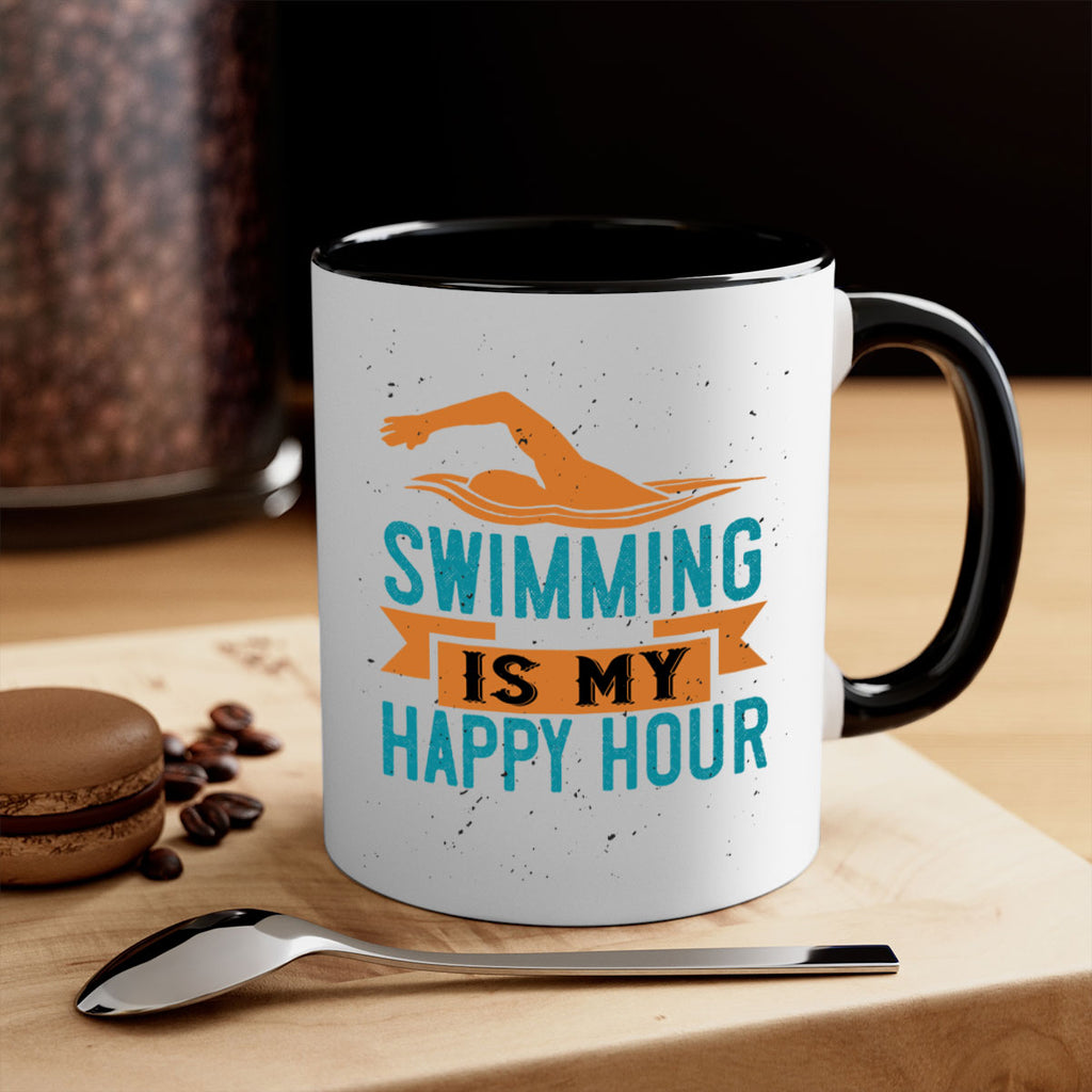 swimming is myhappy hour 378#- swimming-Mug / Coffee Cup