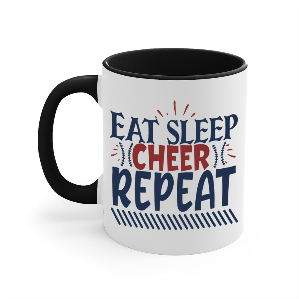 Eat sleep cheer repeat 1547#- football-Mug / Coffee Cup