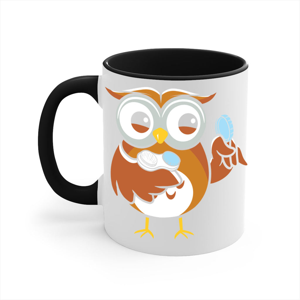 Funny Owl Contact Lens Case A TurtleRabbit 6#- owl-Mug / Coffee Cup