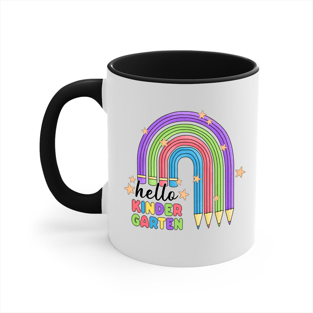 Hello Kindergarten Pencil Rainbow 4#- Kindergarten-Mug / Coffee Cup