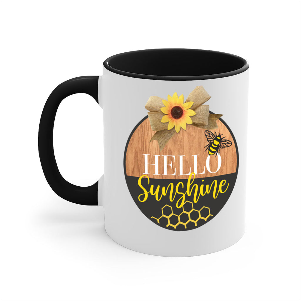 Hello Sunshine and bee Mockup215#- spring-Mug / Coffee Cup