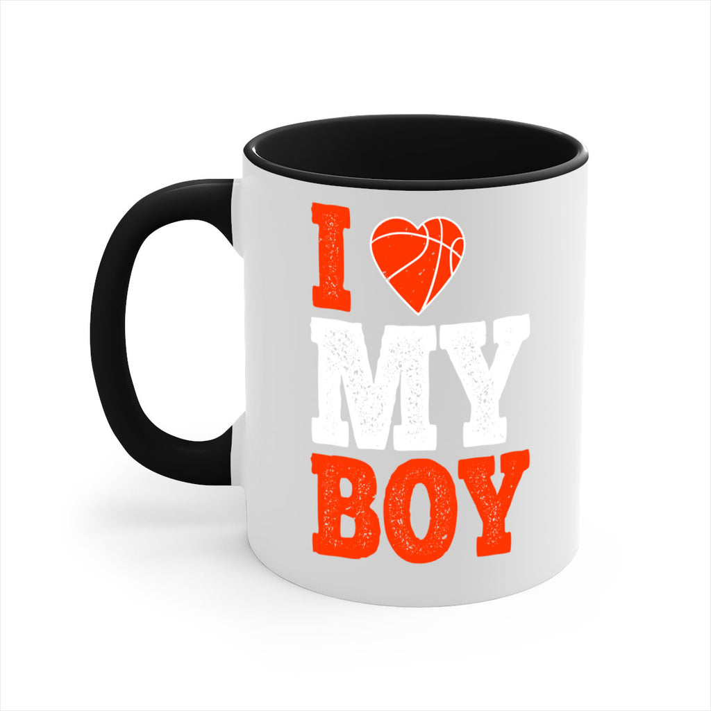 I love my boy 1108#- basketball-Mug / Coffee Cup