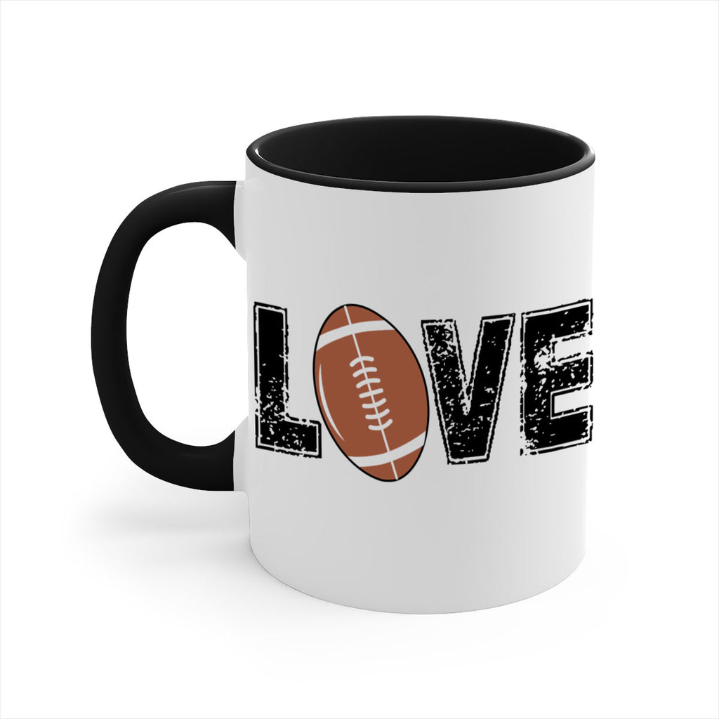Love 739#- football-Mug / Coffee Cup