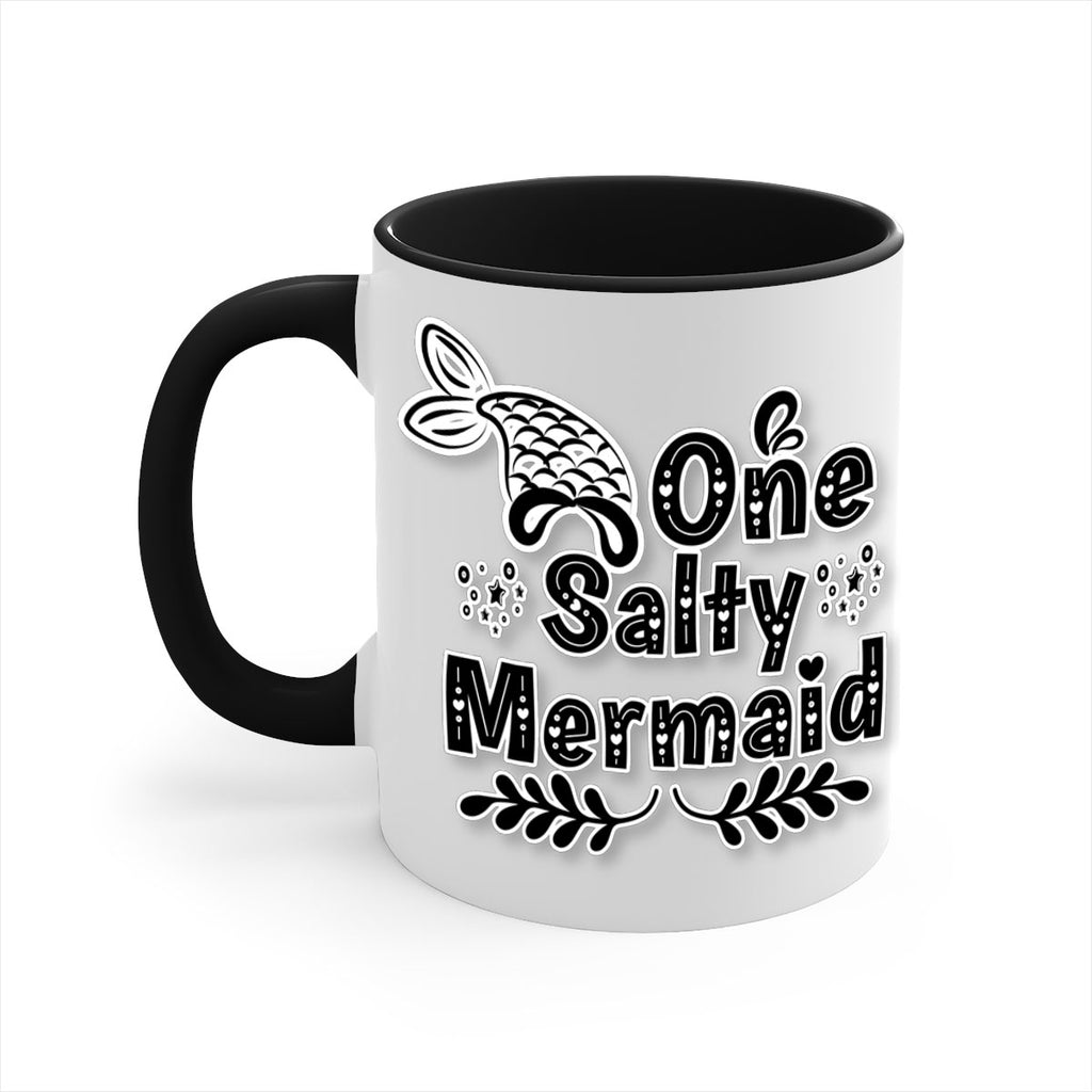 One Salty Mermaid 528#- mermaid-Mug / Coffee Cup