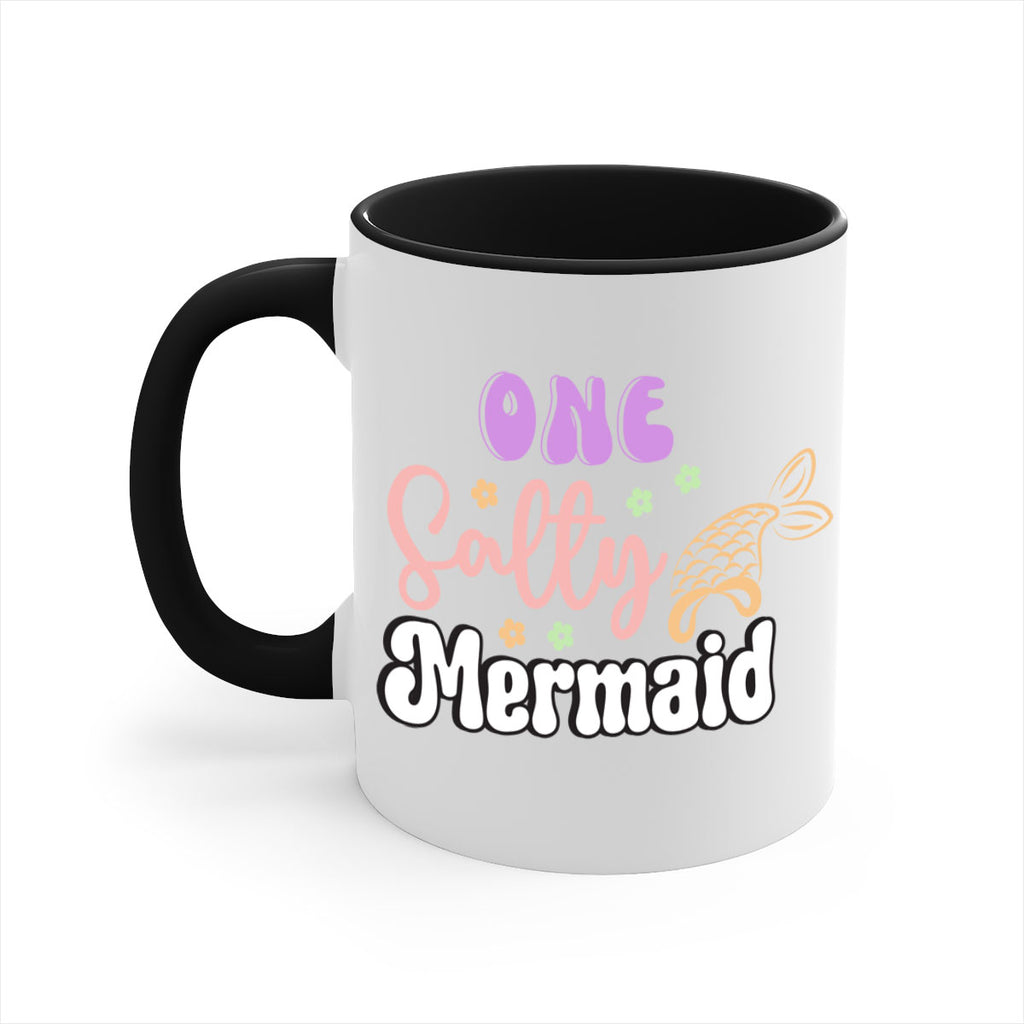 One Salty Mermaid 529#- mermaid-Mug / Coffee Cup