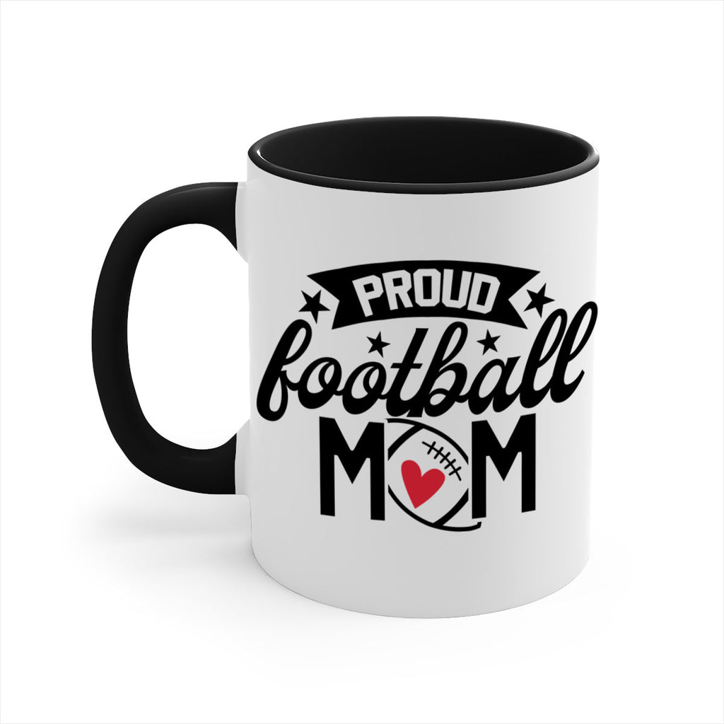 Proud football mom 563#- football-Mug / Coffee Cup