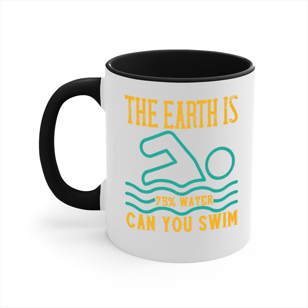 THE EARTH IS WATER CAN YOU SWIM 204#- swimming-Mug / Coffee Cup