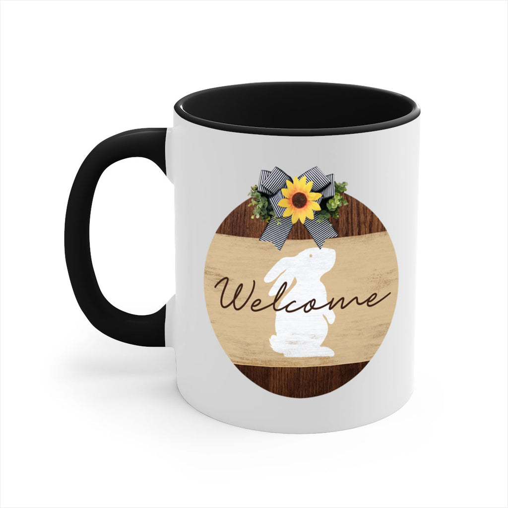 Welcome Bunny Mockup568#- spring-Mug / Coffee Cup