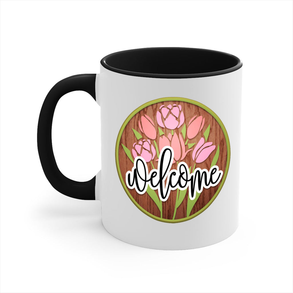 Welcome flowers bouquet Mockup570#- spring-Mug / Coffee Cup