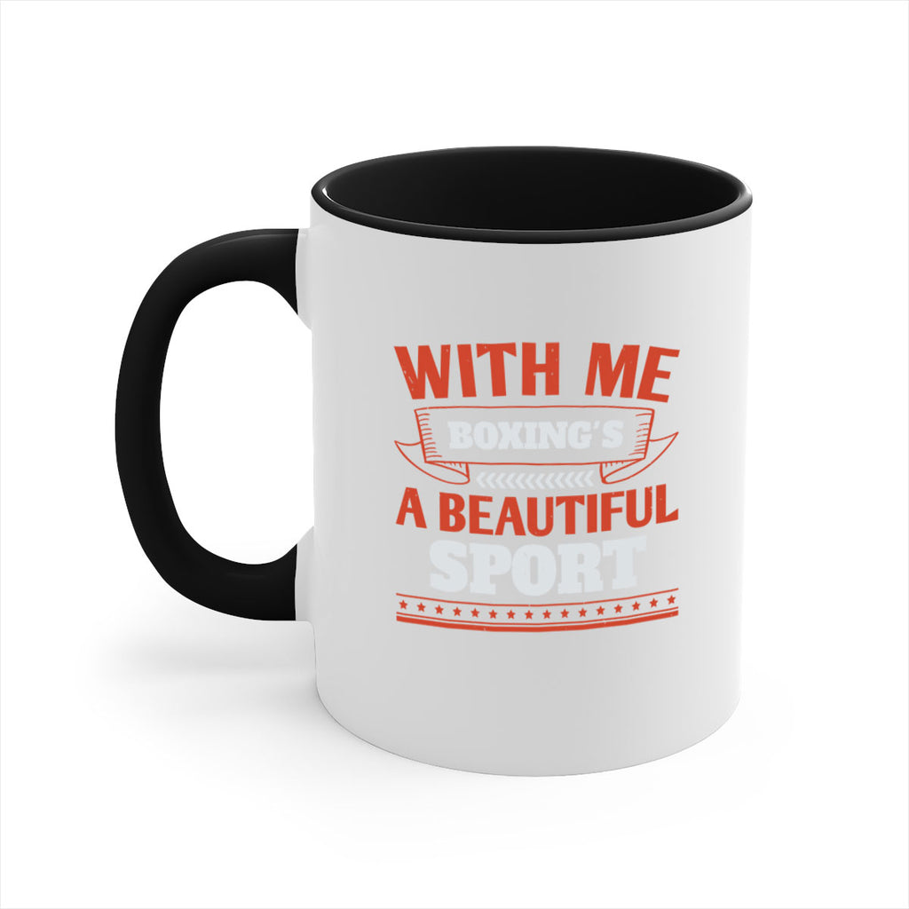 With me boxings a beautiful sport 1736#- boxing-Mug / Coffee Cup