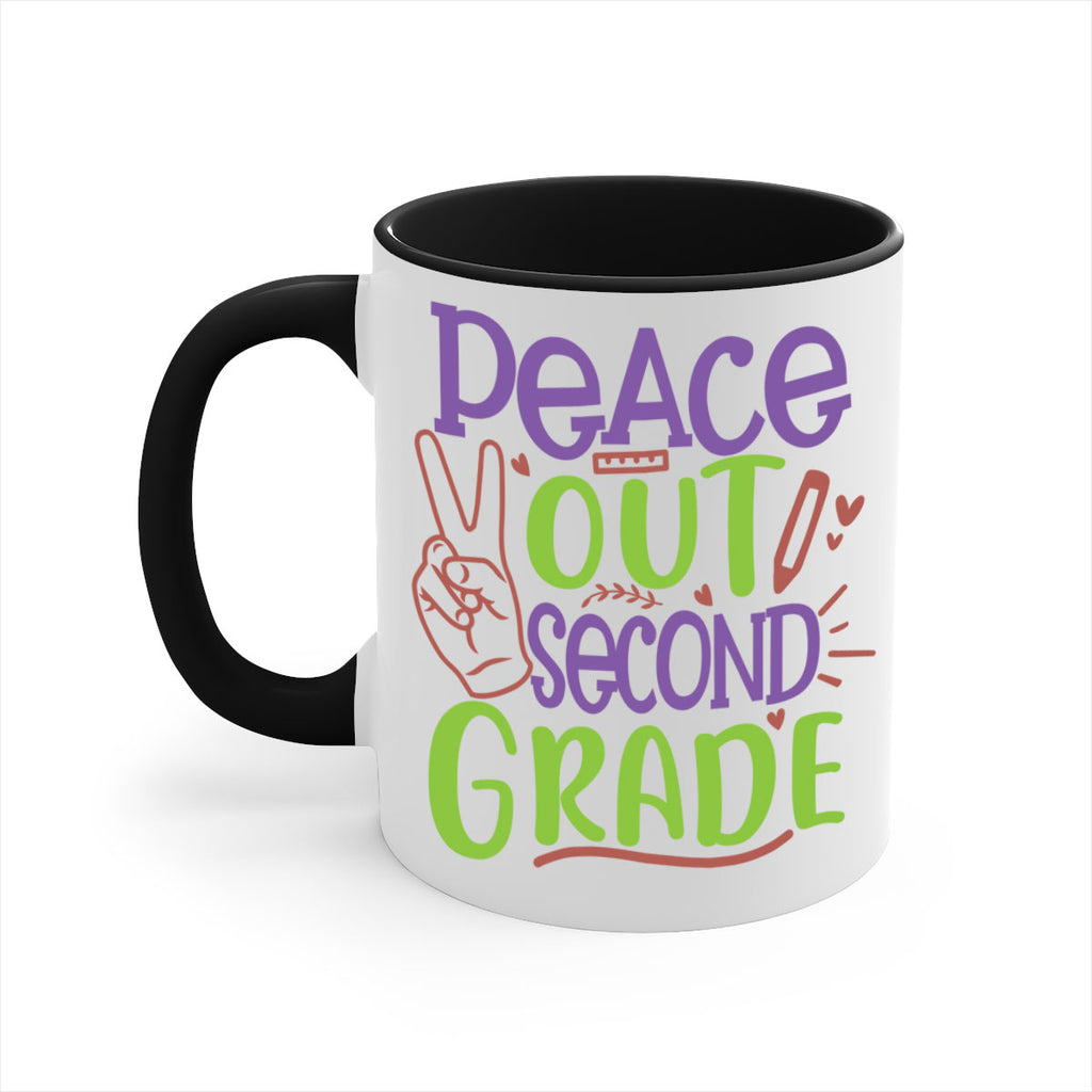 peace out 2nd grade 1#- second grade-Mug / Coffee Cup