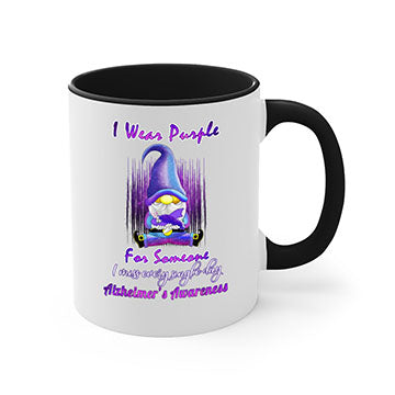 Alzheimers Awareness Products I Wear Purple Ribbon Gnome 22#- alzheimers-Mug / Coffee Cup