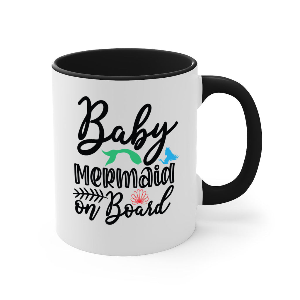 Baby Mermaid on Board 38#- mermaid-Mug / Coffee Cup