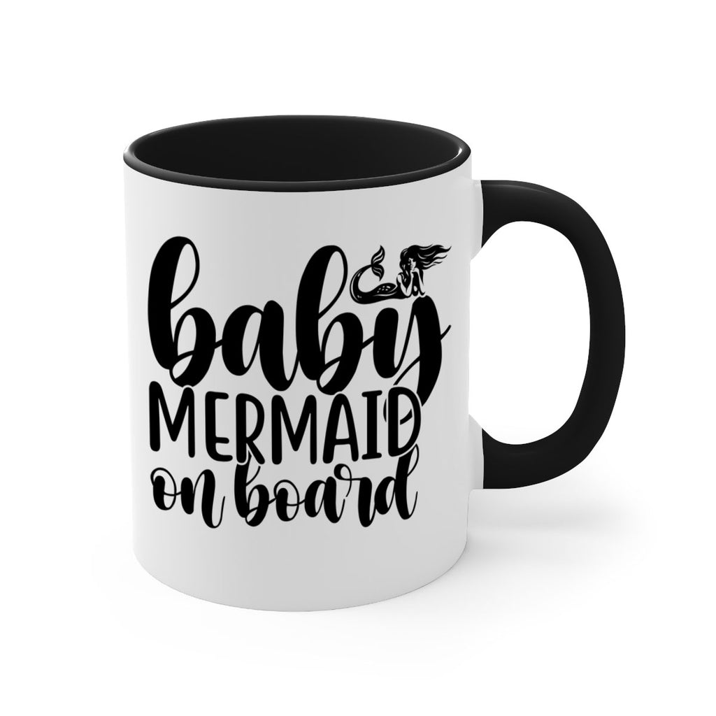 Baby mermaid on board 41#- mermaid-Mug / Coffee Cup