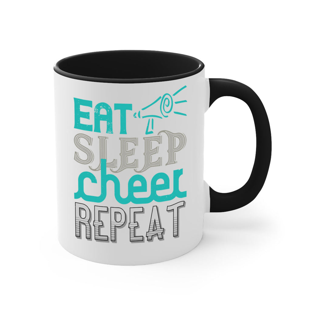 Eat sleep cheer reapet 1317#- football-Mug / Coffee Cup