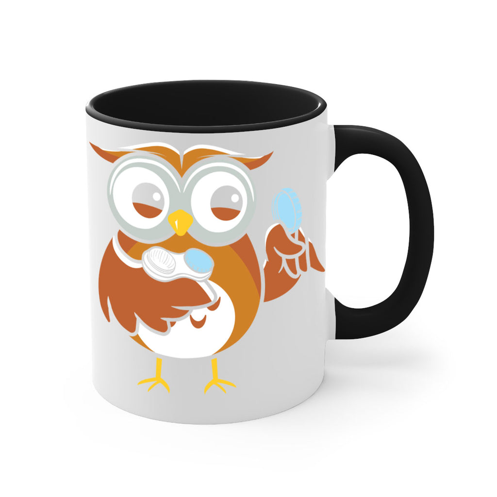 Funny Owl Contact Lens Case A TurtleRabbit 6#- owl-Mug / Coffee Cup