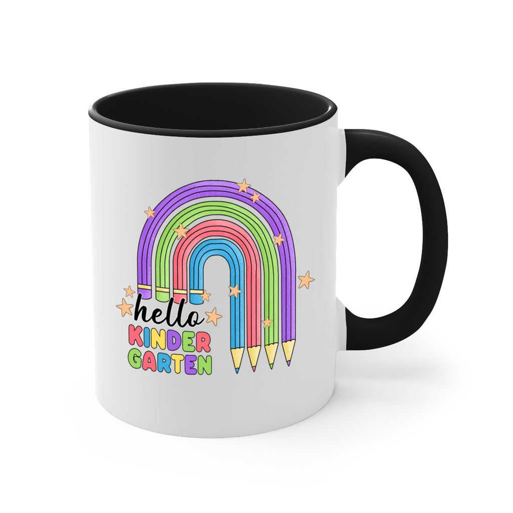 Hello Kindergarten Pencil Rainbow 4#- Kindergarten-Mug / Coffee Cup