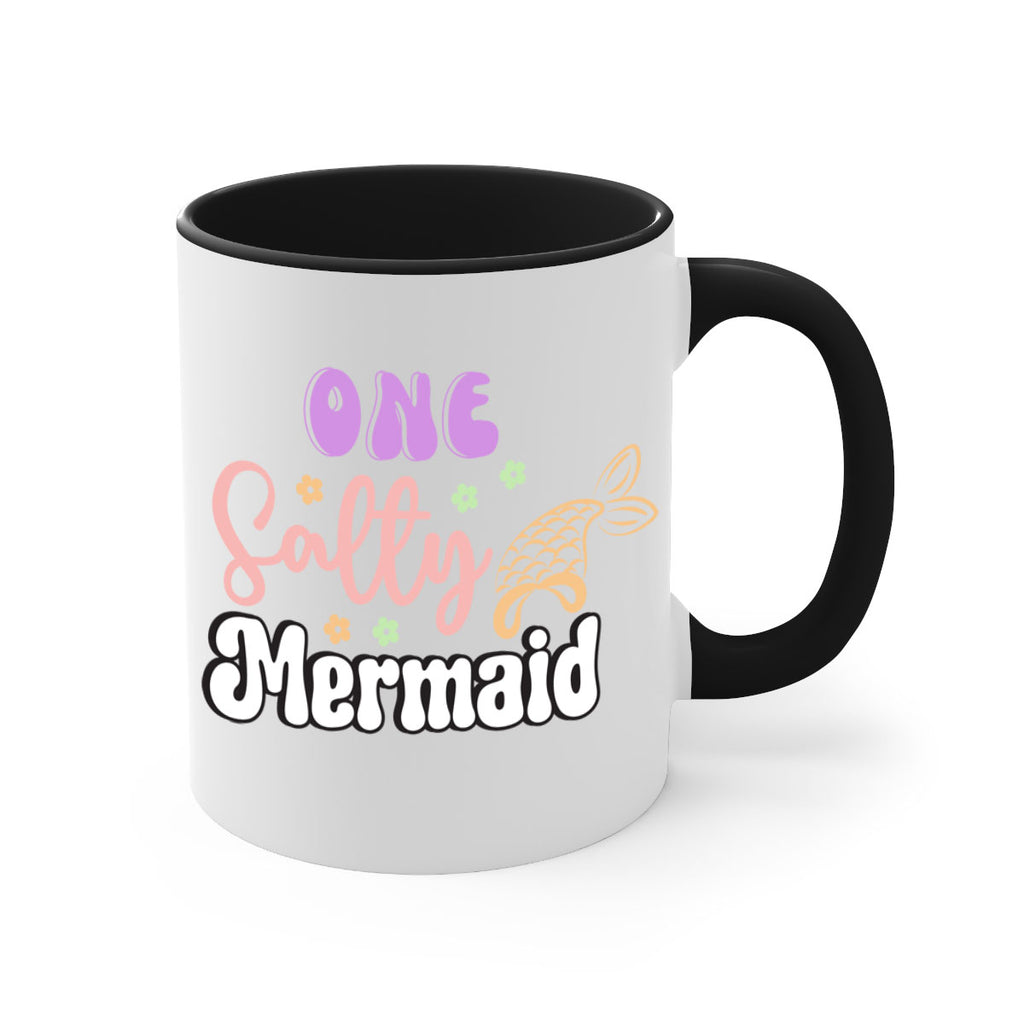 One Salty Mermaid 529#- mermaid-Mug / Coffee Cup