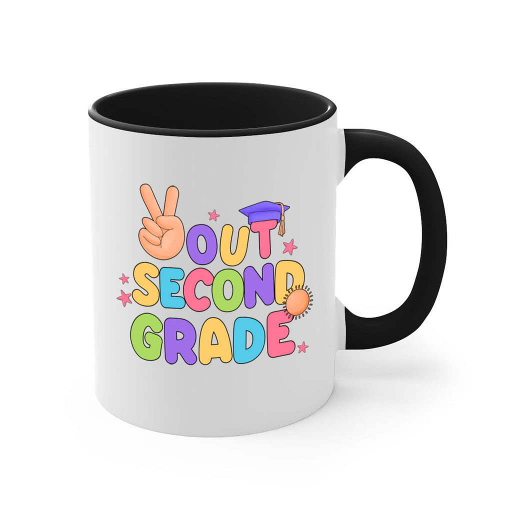 Peace Out 2nd Grade Peace 18#- second grade-Mug / Coffee Cup
