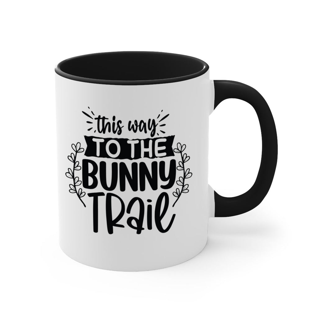 This way to the bunny 561#- spring-Mug / Coffee Cup