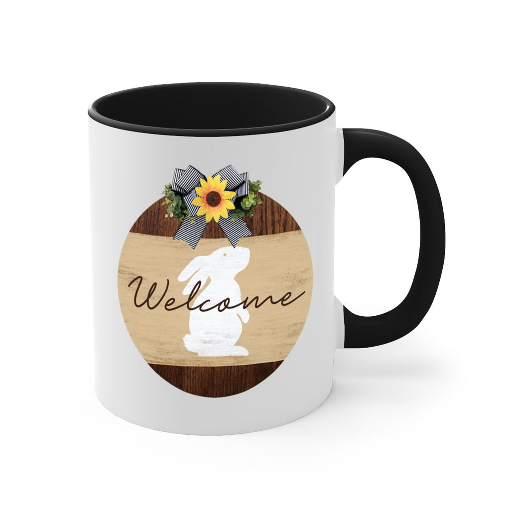 Welcome Bunny Mockup568#- spring-Mug / Coffee Cup