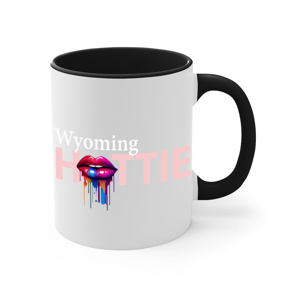Wyoming Hottie with dripping lips 124#- Hottie Collection-Mug / Coffee Cup