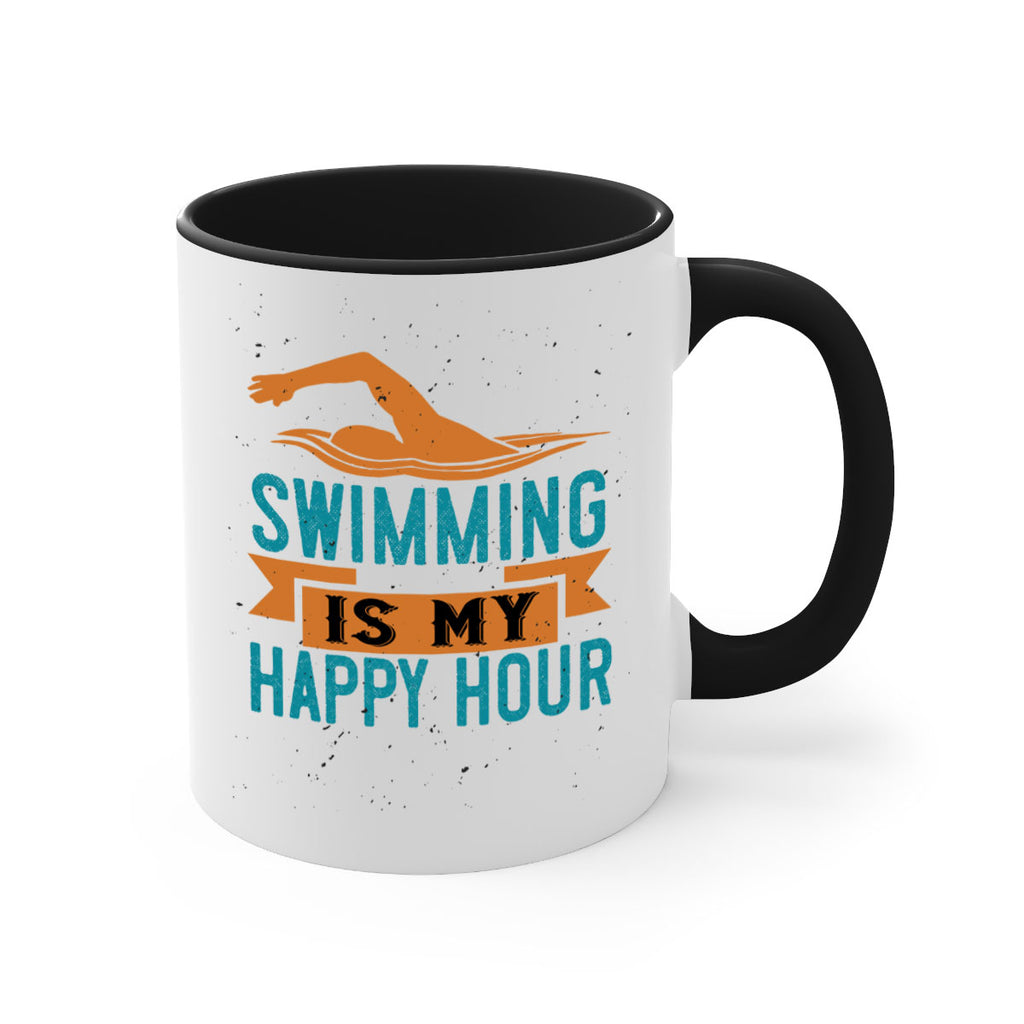 swimming is myhappy hour 378#- swimming-Mug / Coffee Cup