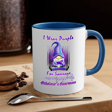 Alzheimers Awareness Products I Wear Purple Ribbon Gnome 22#- alzheimers-Mug / Coffee Cup