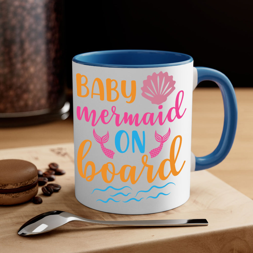 Baby Mermaid On Board 39#- mermaid-Mug / Coffee Cup
