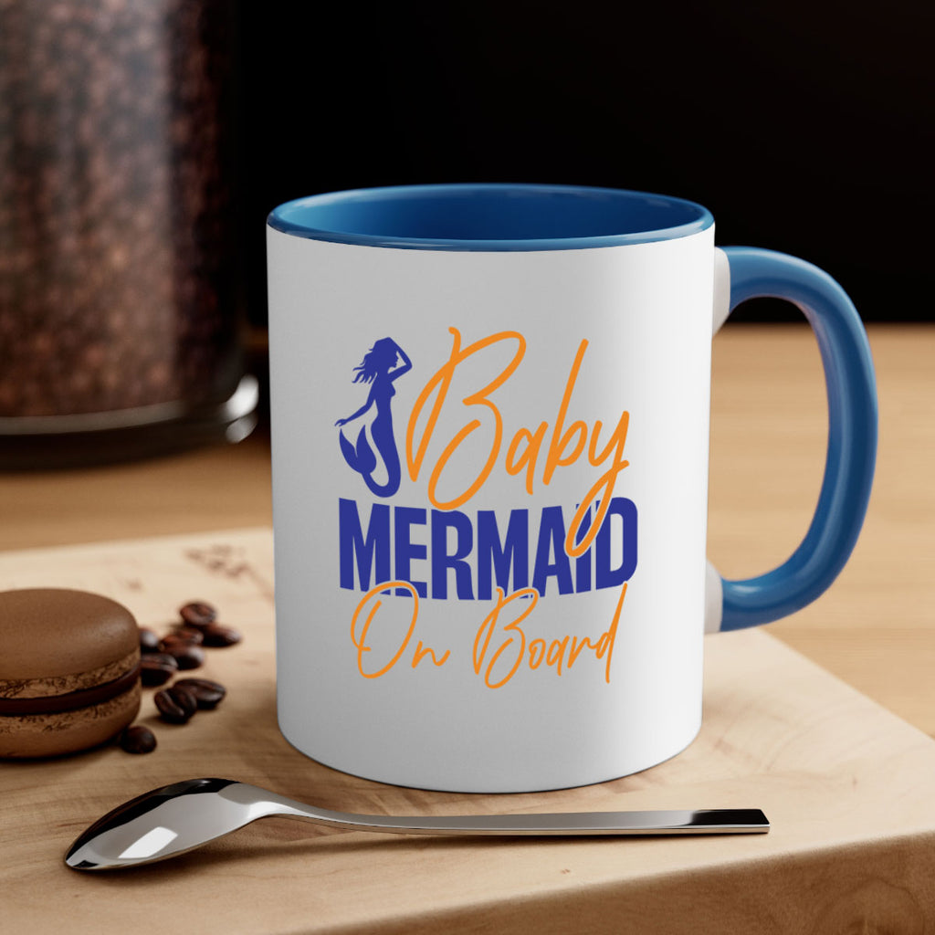 Baby Mermaid on Board 20#- mermaid-Mug / Coffee Cup