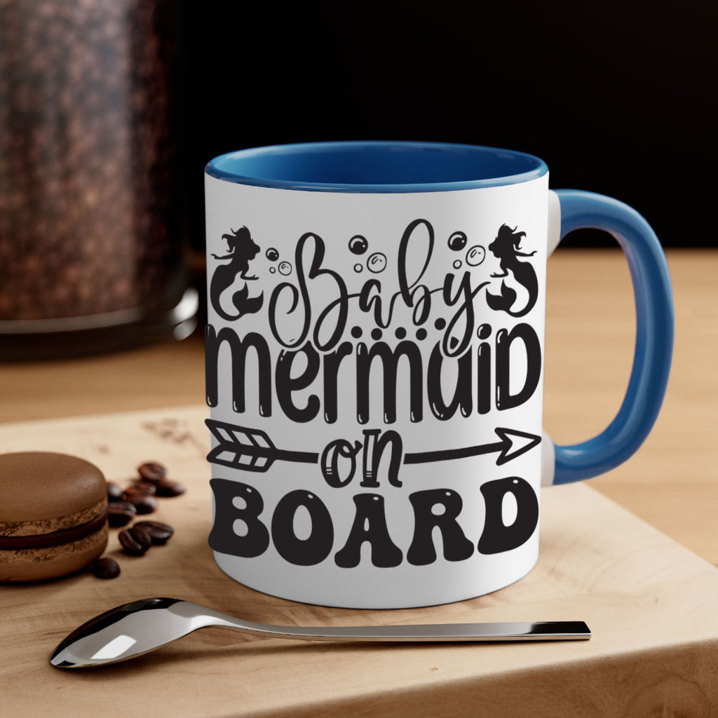 Baby mermaid on board 34#- mermaid-Mug / Coffee Cup