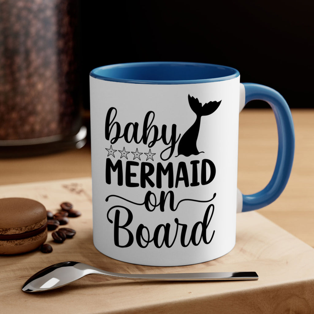 Baby mermaid on board 36#- mermaid-Mug / Coffee Cup