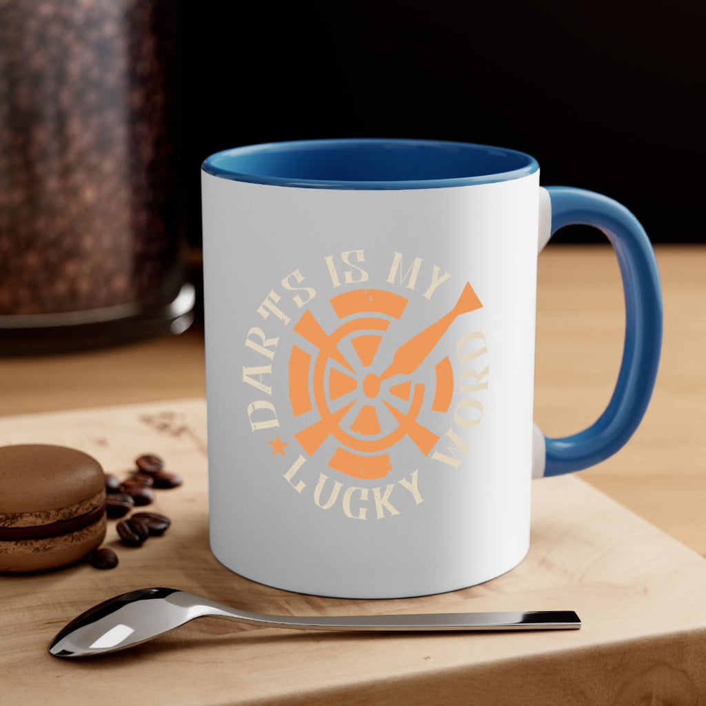 Darts Is My Lucky Word 2352#- darts-Mug / Coffee Cup