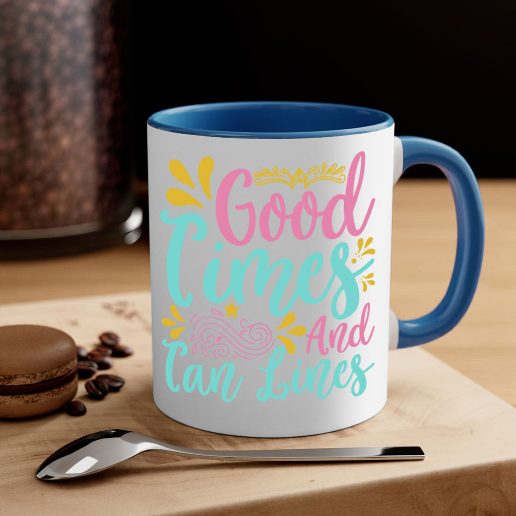 GOOD TIMES AND TAN LINES Style 65#- Summer-Mug / Coffee Cup